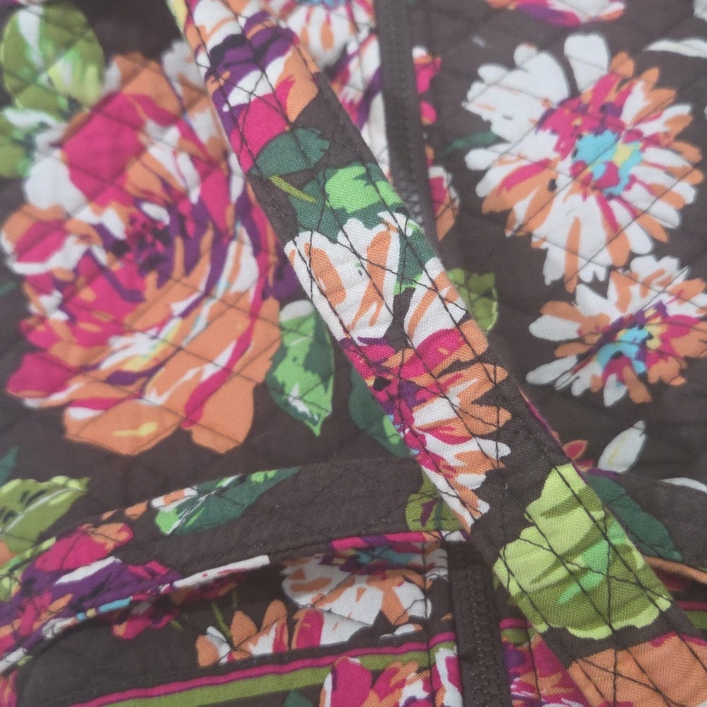 Vera Bradley Floral Brown Travel Bag - Picture 11 of 16
